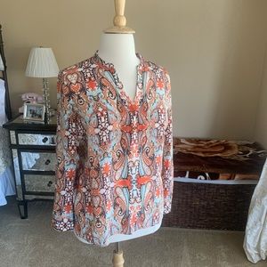 Doncaster print blouse